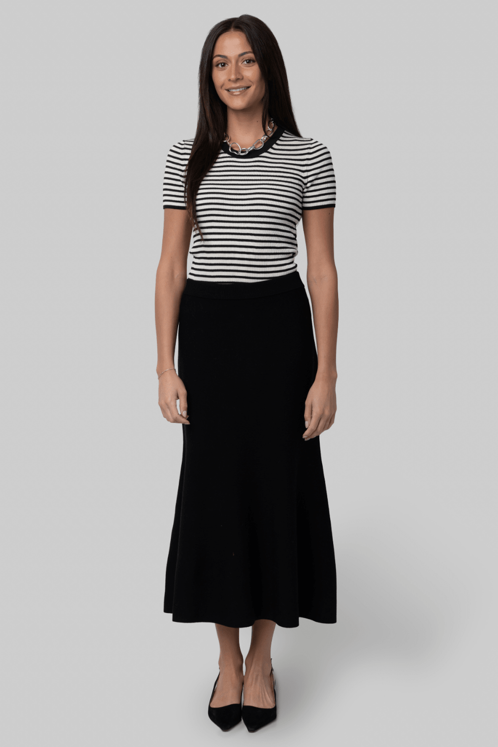 Zev Compact Knit Midi Skirt - Simkhai