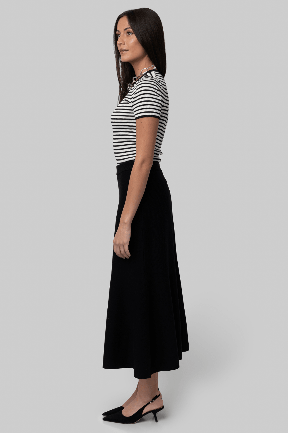 Zev Compact Knit Midi Skirt - Simkhai
