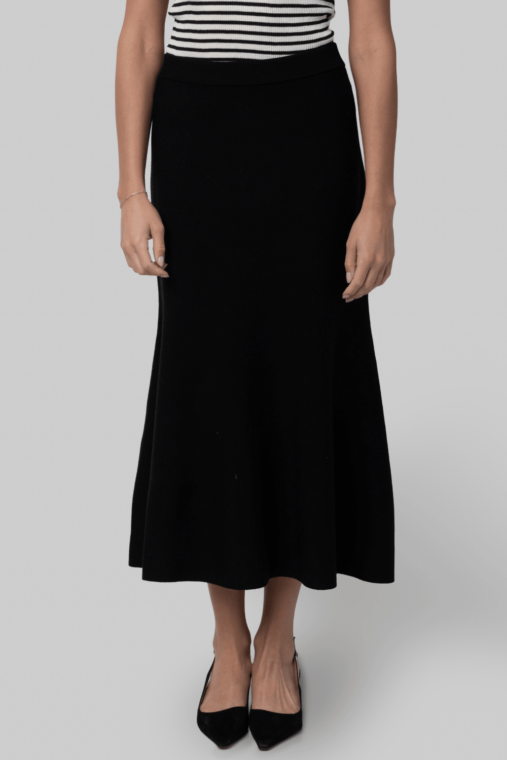 Zev Compact Knit Midi Skirt - Simkhai