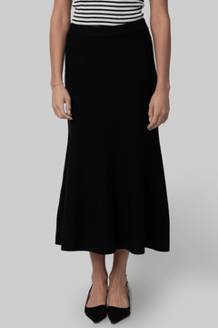 Zev Compact Knit Midi Skirt - Simkhai