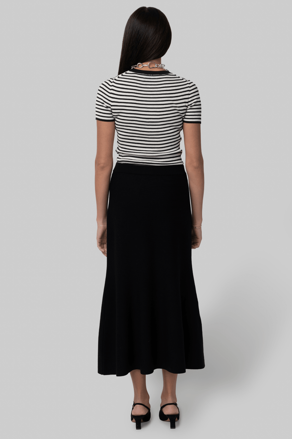 Zev Compact Knit Midi Skirt - Simkhai