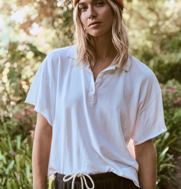 The Great Cropped Polo Tee - The Posh Peacock