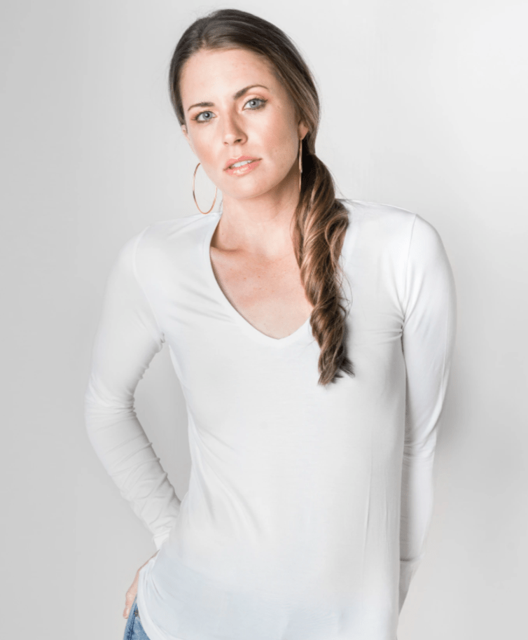 Majestic Long Sleeve V Neck T-Shirt - Majestic