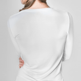 Majestic Long Sleeve V Neck T-Shirt - Majestic