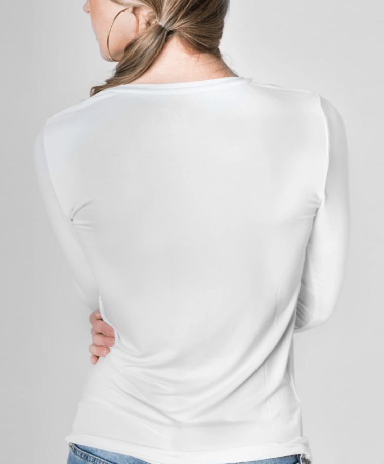 Majestic Long Sleeve V Neck T-Shirt - Majestic